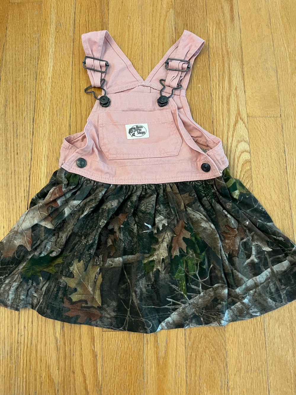 Bass Pro Shops Pink Camo Overall Dress